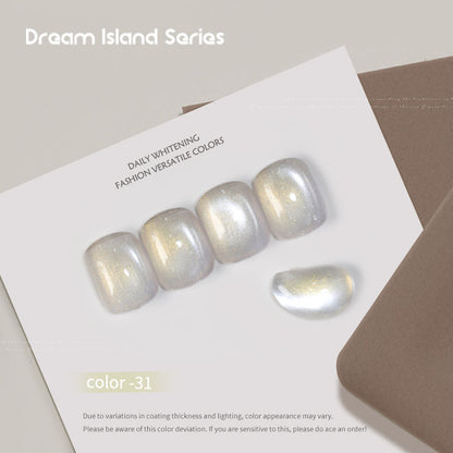 Dream Island 36 Colors Cat Eye Gel Polish Aurora Magnetic Glass Bead Soak Off UV LED Nail Gel