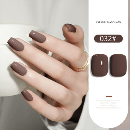 36 Colors Caramel Macchiato Nude Gel Polish Set 15ML Milky Brown UV LED Nail Gel