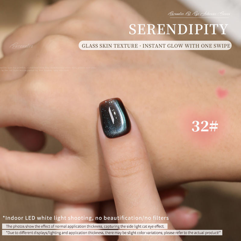 36 Colors Electroplated Porcelain White Glass Beads Phototherapy Nail Polish Cat Eye Gel Nail Polish
