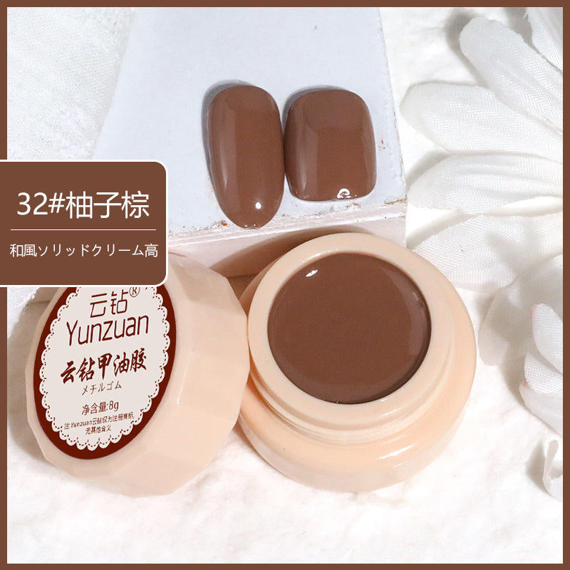 68 Colors 8g Oil Painting No-Wipe Patting Gel, Silk Smooth Natural Gradient Long-Lasting Sponge Nail Gel