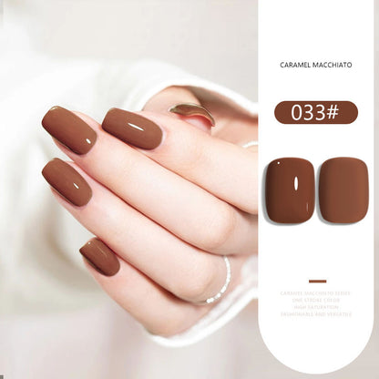 36 Colors Caramel Macchiato Nude Gel Polish Set 15ML Milky Brown UV LED Nail Gel