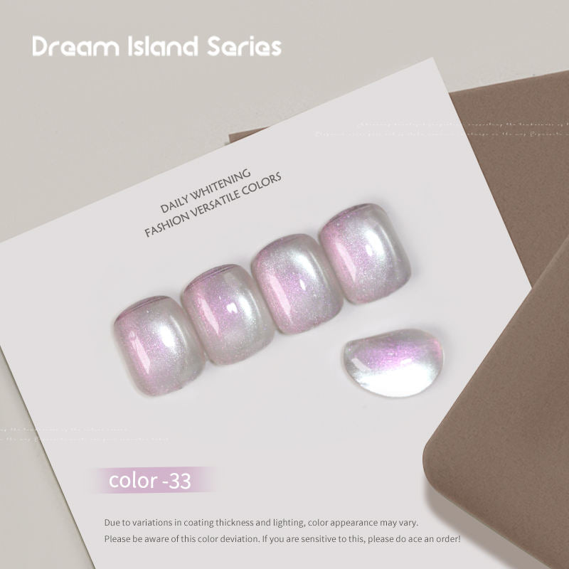 Dream Island 36 Colors Cat Eye Gel Polish Aurora Magnetic Glass Bead Soak Off UV LED Nail Gel