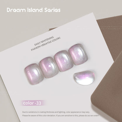 Dream Island 36 Colors Cat Eye Gel Polish Aurora Magnetic Glass Bead Soak Off UV LED Nail Gel