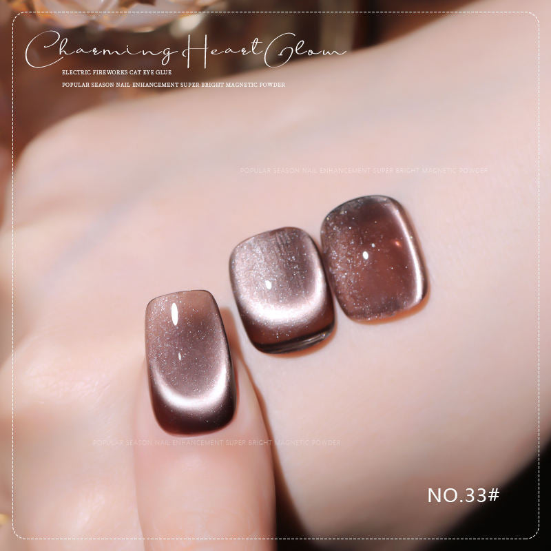 36 Colors Charming Heart Glow Cat Eye Gel Polish Set UV LED Soak