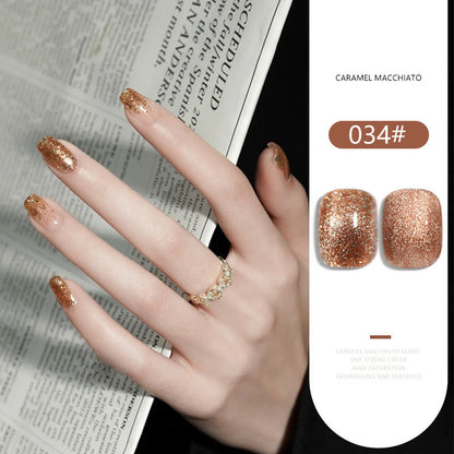 36 Colors Caramel Macchiato Nude Gel Polish Set 15ML Milky Brown UV LED Nail Gel