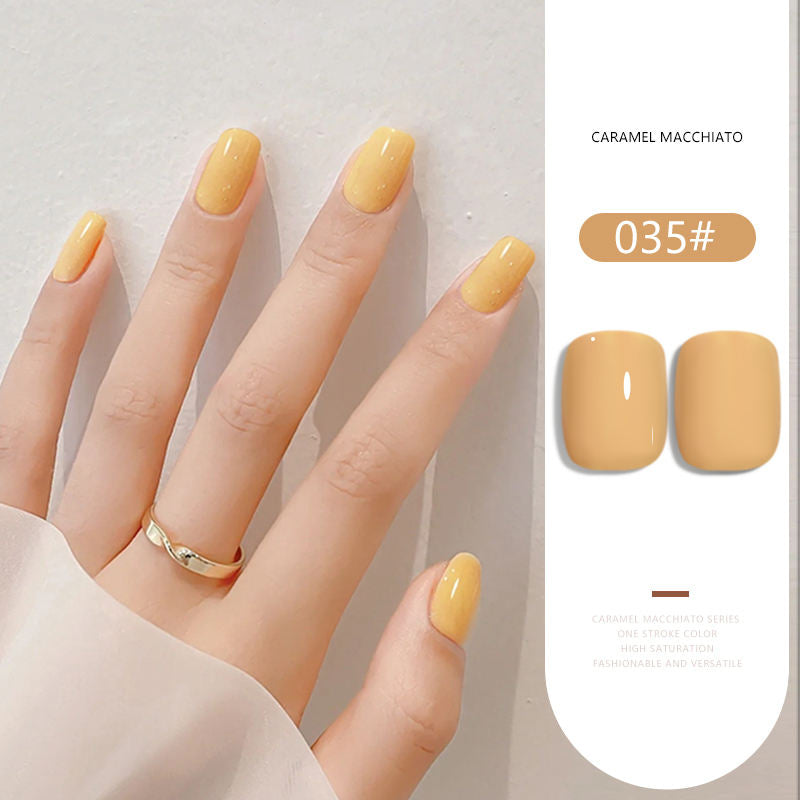 36 Colors Caramel Macchiato Nude Gel Polish Set 15ML Milky Brown UV LED Nail Gel