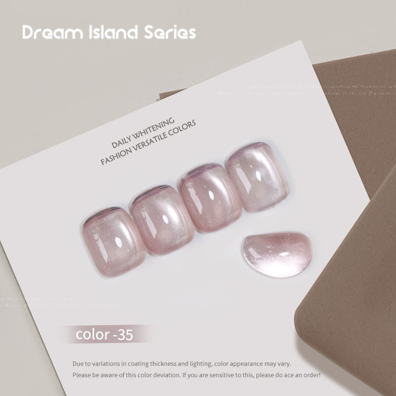 Dream Island 36 Colors Cat Eye Gel Polish Aurora Magnetic Glass Bead Soak Off UV LED Nail Gel