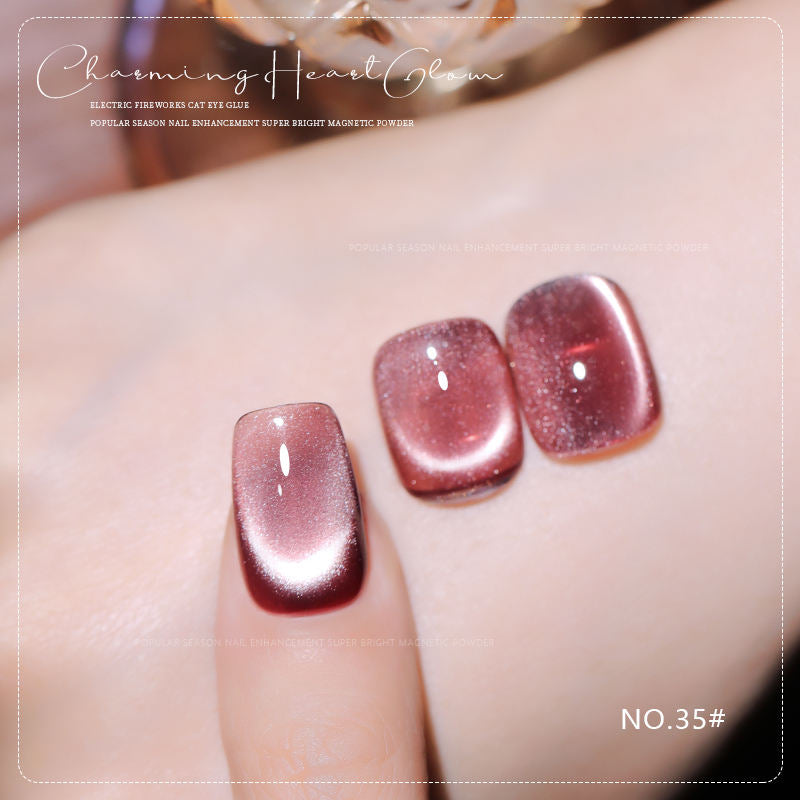 36 Colors Charming Heart Glow Cat Eye Gel Polish Set UV LED Soak