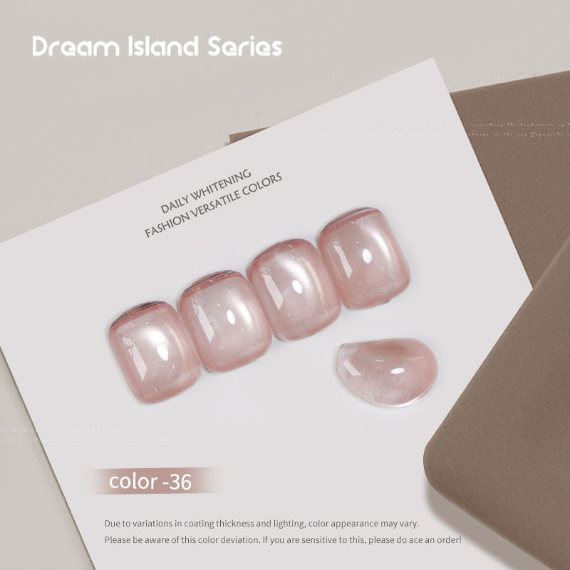 Dream Island 36 Colors Cat Eye Gel Polish Aurora Magnetic Glass Bead Soak Off UV LED Nail Gel
