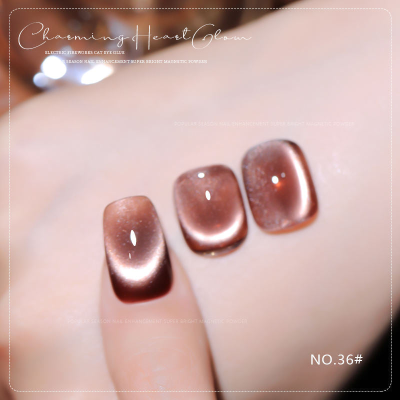 36 Colors Charming Heart Glow Cat Eye Gel Polish Set UV LED Soak