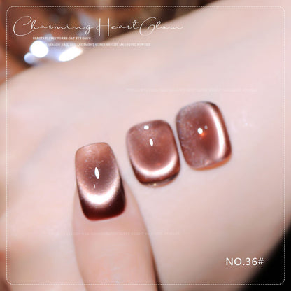 36 Colors Charming Heart Glow Cat Eye Gel Polish Set UV LED Soak