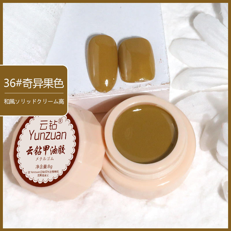 68 Colors 8g Oil Painting No-Wipe Patting Gel, Silk Smooth Natural Gradient Long-Lasting Sponge Nail Gel