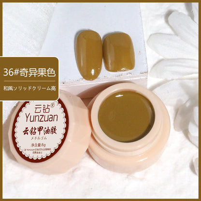 68 Colors 8g Oil Painting No-Wipe Patting Gel, Silk Smooth Natural Gradient Long-Lasting Sponge Nail Gel