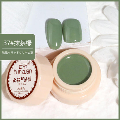 68 Colors 8g Oil Painting No-Wipe Patting Gel, Silk Smooth Natural Gradient Long-Lasting Sponge Nail Gel