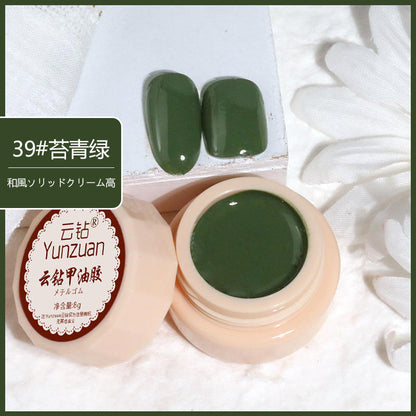 68 Colors 8g Oil Painting No-Wipe Patting Gel, Silk Smooth Natural Gradient Long-Lasting Sponge Nail Gel