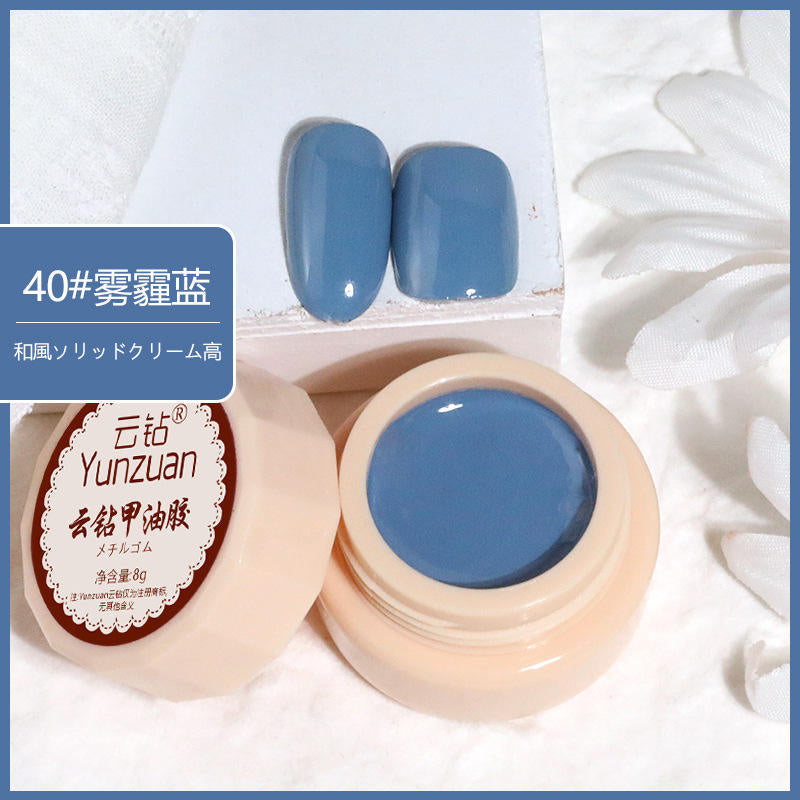 68 Colors 8g Oil Painting No-Wipe Patting Gel, Silk Smooth Natural Gradient Long-Lasting Sponge Nail Gel