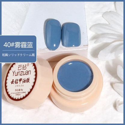 68 Colors 8g Oil Painting No-Wipe Patting Gel, Silk Smooth Natural Gradient Long-Lasting Sponge Nail Gel