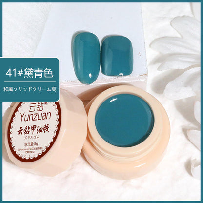 68 Colors 8g Oil Painting No-Wipe Patting Gel, Silk Smooth Natural Gradient Long-Lasting Sponge Nail Gel