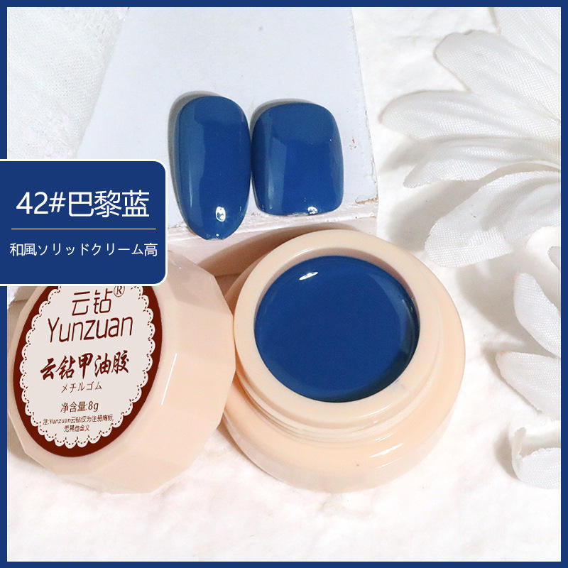 68 Colors 8g Oil Painting No-Wipe Patting Gel, Silk Smooth Natural Gradient Long-Lasting Sponge Nail Gel