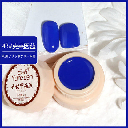 68 Colors 8g Oil Painting No-Wipe Patting Gel, Silk Smooth Natural Gradient Long-Lasting Sponge Nail Gel
