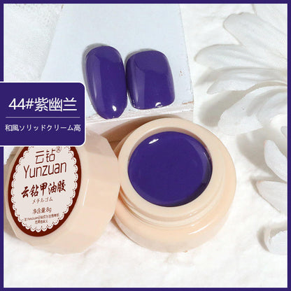 68 Colors 8g Oil Painting No-Wipe Patting Gel, Silk Smooth Natural Gradient Long-Lasting Sponge Nail Gel
