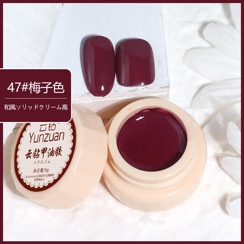 68 Colors 8g Oil Painting No-Wipe Patting Gel, Silk Smooth Natural Gradient Long-Lasting Sponge Nail Gel