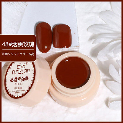 68 Colors 8g Oil Painting No-Wipe Patting Gel, Silk Smooth Natural Gradient Long-Lasting Sponge Nail Gel