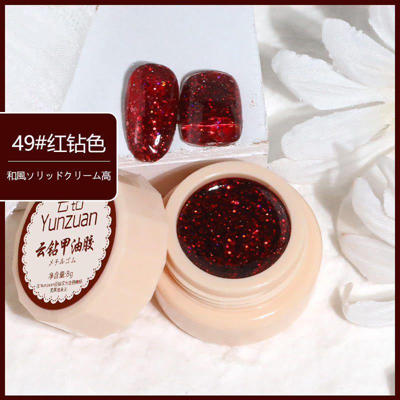 68 Colors 8g Oil Painting No-Wipe Patting Gel, Silk Smooth Natural Gradient Long-Lasting Sponge Nail Gel