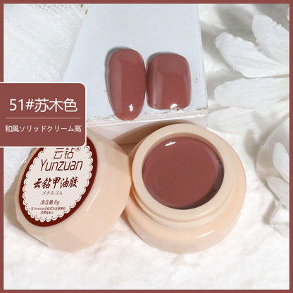 68 Colors 8g Oil Painting No-Wipe Patting Gel, Silk Smooth Natural Gradient Long-Lasting Sponge Nail Gel