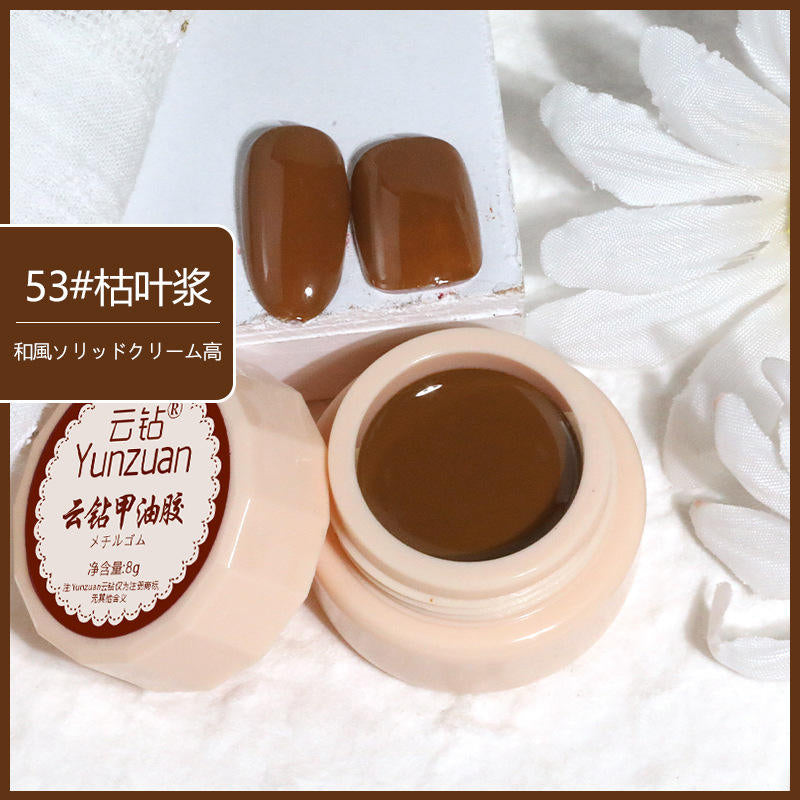 68 Colors 8g Oil Painting No-Wipe Patting Gel, Silk Smooth Natural Gradient Long-Lasting Sponge Nail Gel