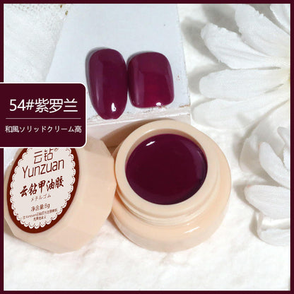 68 Colors 8g Oil Painting No-Wipe Patting Gel, Silk Smooth Natural Gradient Long-Lasting Sponge Nail Gel