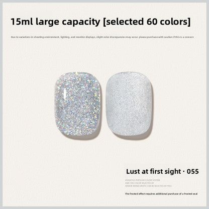 60 Color 15ML Skin Brightening Sparkling UV Nail Gel, Salon Exclusive