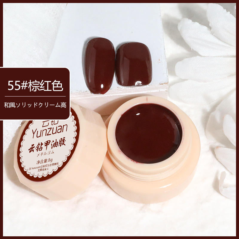 68 Colors 8g Oil Painting No-Wipe Patting Gel, Silk Smooth Natural Gradient Long-Lasting Sponge Nail Gel