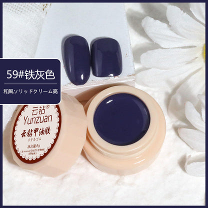 68 Colors 8g Oil Painting No-Wipe Patting Gel, Silk Smooth Natural Gradient Long-Lasting Sponge Nail Gel