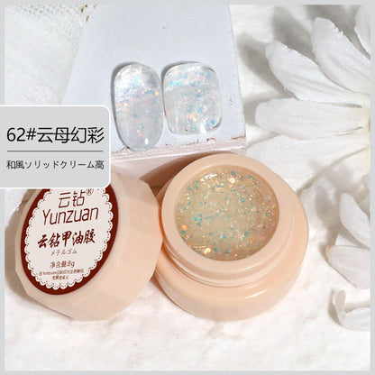 68 Colors 8g Oil Painting No-Wipe Patting Gel, Silk Smooth Natural Gradient Long-Lasting Sponge Nail Gel