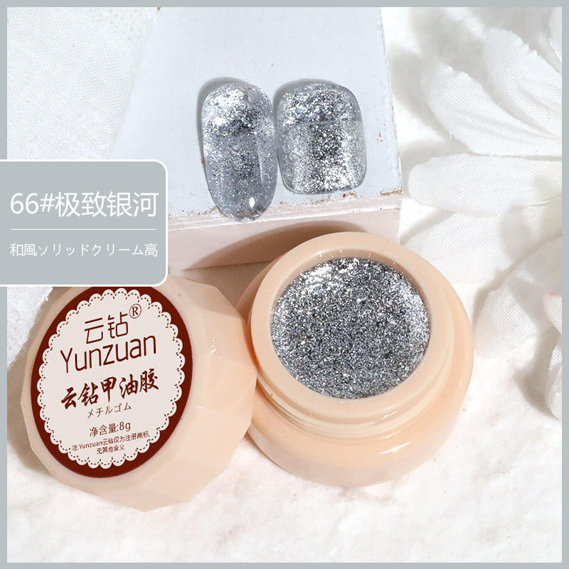 68 Colors 8g Oil Painting No-Wipe Patting Gel, Silk Smooth Natural Gradient Long-Lasting Sponge Nail Gel