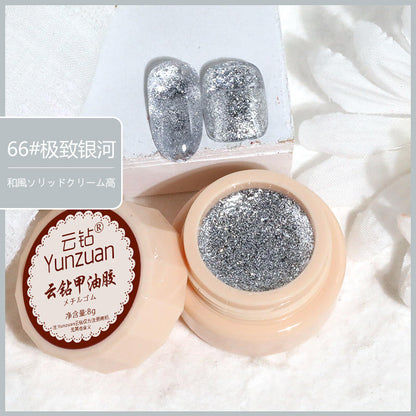 68 Colors 8g Oil Painting No-Wipe Patting Gel, Silk Smooth Natural Gradient Long-Lasting Sponge Nail Gel