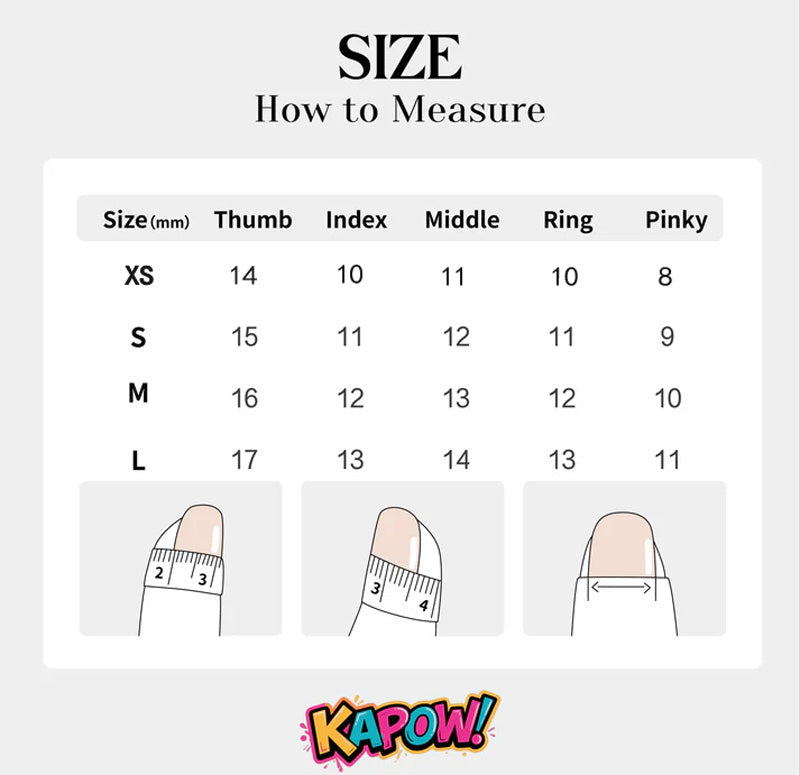 how to measure press on nails