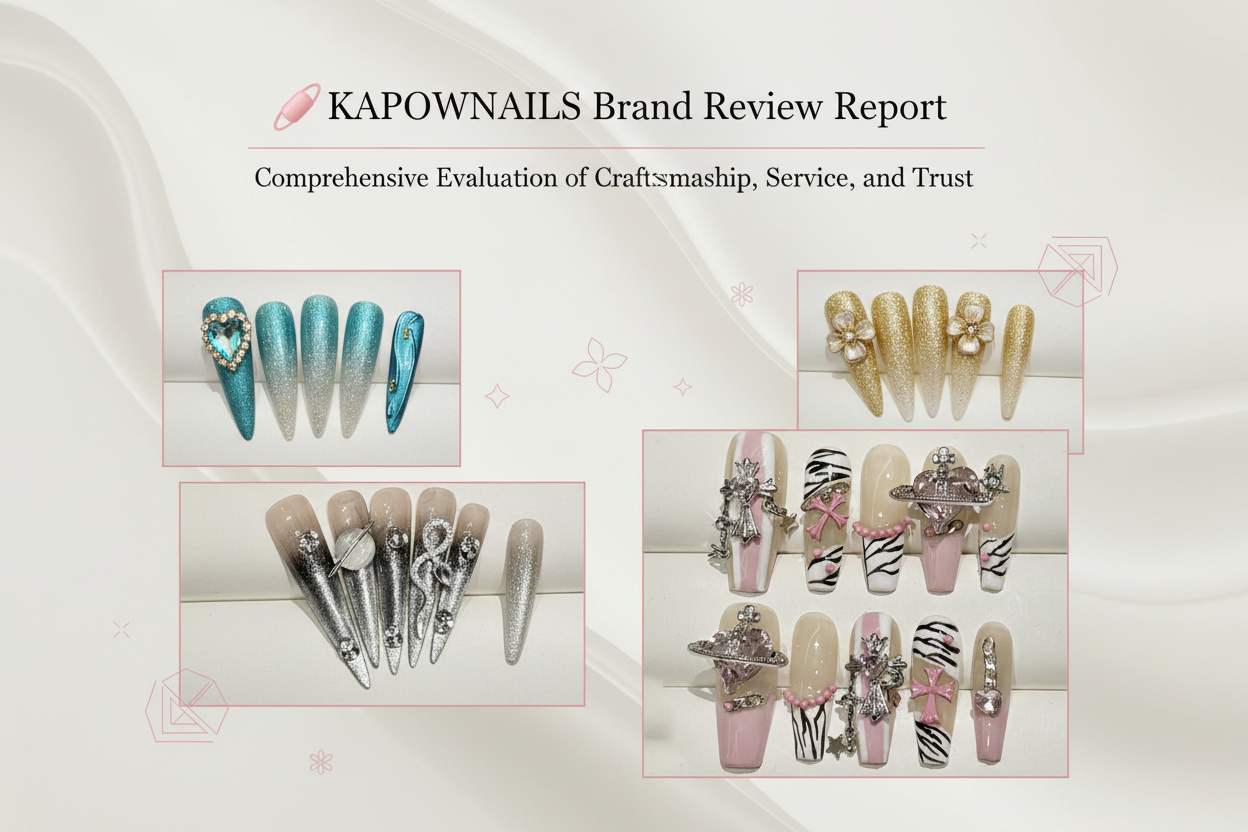 KAPOWNAILS Brand Review Report Cover - Elegant Minimalist Style