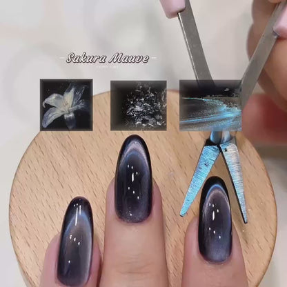 10 Colors 15ml Cloud Diamond Sakura Mauve Cat Eye UV Nail Gel, Shiny Long Lasting Salon Grade